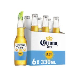 Cerveja Corona Cero Sunbrew Zero Alcool Long Neck 330ml Com 6 Uni